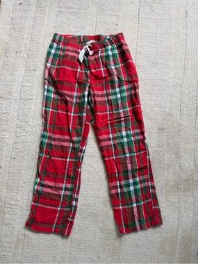 Red Plaid flannel pajama Pants